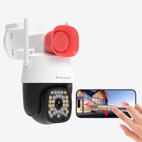 VSTARCAM 3MP Pet Cameras, Security Camera Indoor, Interactive Cat/Pet Camera with Phone App, 2.4GHz with IR Night Vision, AI Motion Tracking, 2-Way Audio, 24/7 Cloud & SD Card Storage by VSTARCAM
