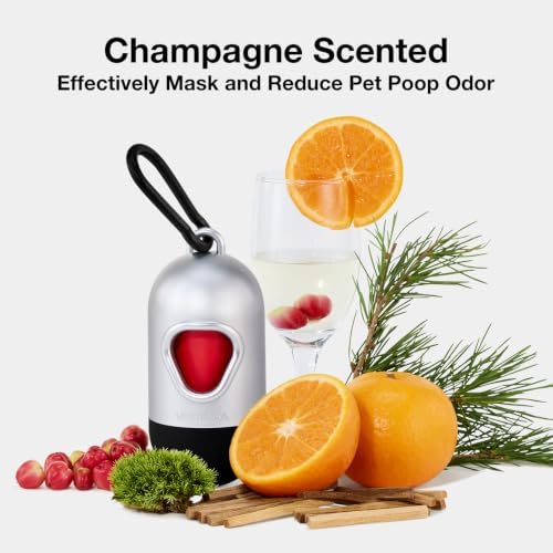 VETRESKA Dog Poop Bag Dispenser with Champagne Scented Poop Bags, 105 Bags - Image 3