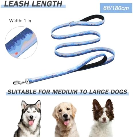 Hikiko 6FT Dog Leash Padded Double Handle with Designed Pattern - Image 5