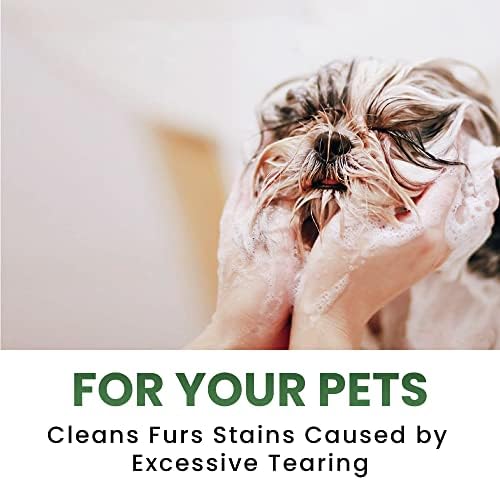 Dogs Facial Scrub - Non-Toxic Tearless Dog Face Wash to Clean Facial Stains and Dirt - Dog Face Cleaner with Organic Cucumber and Aloe Vera - Safe for Dogs and Puppies - 13.5oz - Image 2