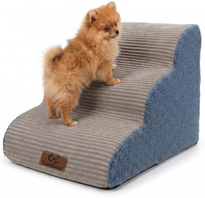 3-Step Foam Dog Stairs for Bed & Couch, 16" H,Grey by Unknown