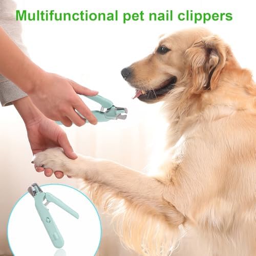 Pet Nail Clippers Dogs & Cats – Illuminates The Nail and Quick for Safe, Easy Trimming. Extra-Sharp Blades for Thick Nails, with Quick-Sensing tech to Prevent overcutting - Image 2