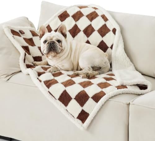 LE SURE Waterproof Dog Blankets for Medium Dogs Cute 3D Jacquard,30x40 by Lesure