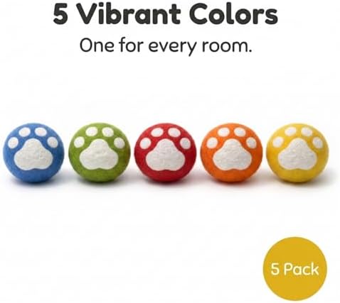 Glaciart One Catnip Wool Balls for Cats 5 Pack, Felt Cat Toys - Image 5