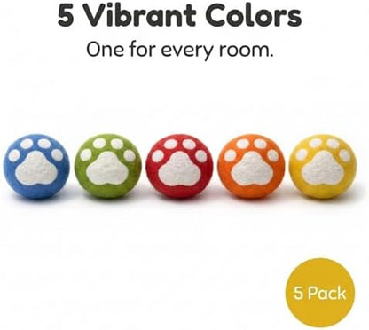 Glaciart One Catnip Wool Balls for Cats 5 Pack, Felt Cat Toys - Image 5