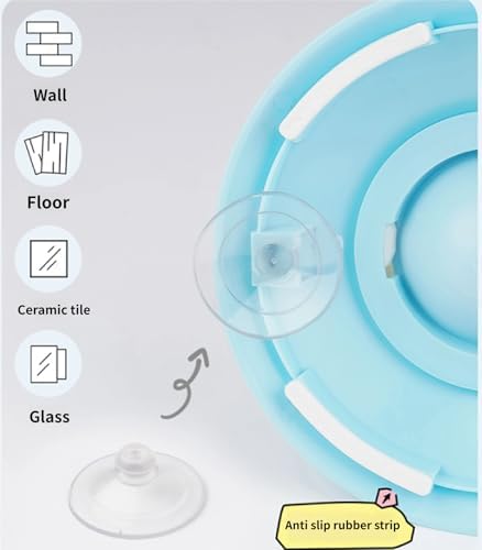 Slow Feeder Cat Bowl, Cat Food Bowl with Cat Lick Ball, Licking A Ball Add More Fun Bowl, Cat Slow Feeder Bowl, Slow Down Eating Speed and Add More Fun for Your Cats. - Image 7
