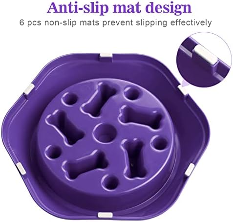UPSKY Slow Feeder Dog Bowl Anti-Chocking Slower Feeding Pet Puzzle Bowls - Image 5