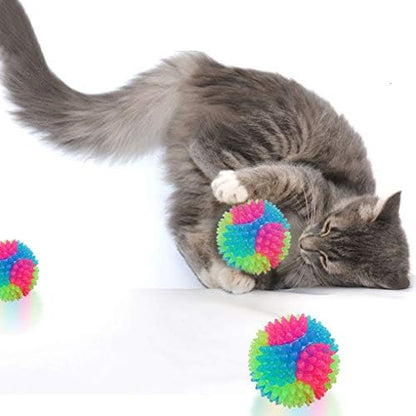 2Pcs Dog Balls,2inch Light Up Dog Balls,Flashing Elastic Ball,Glowing Interactive Led Pet Toys for Puppy Small Medium Dogs Cats - Image 3