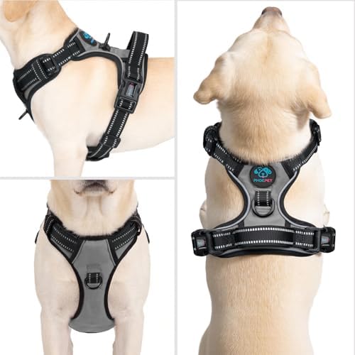PHOEPET No Pull Dog Harness Medium Reflective Front Clip Vest with Handle - Image 2