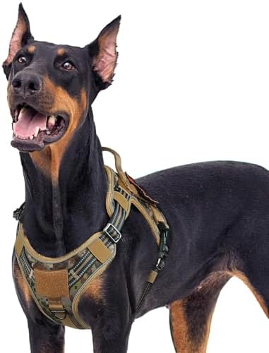rabbitgoo Tactical Dog Harness for Large Dogs, No Pull Service Pet Vest by rabbitgoo