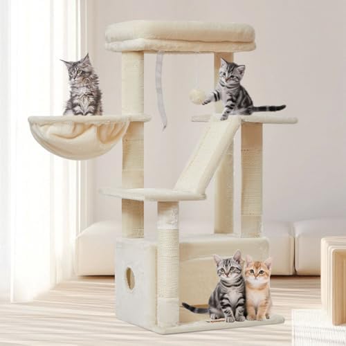 Taoqimiao Cat Tree, 38.5In Cat Tower for Indoor Cats, Suitable for Kittens by Taoqimiao