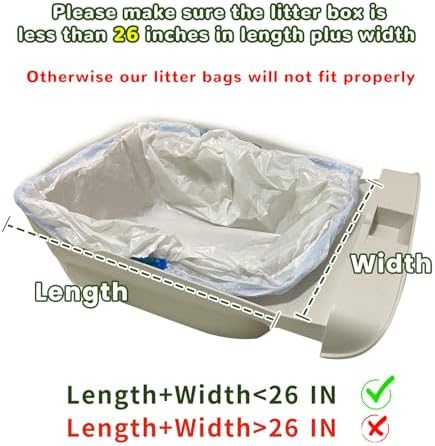 40 Count Litter Bags Compatible with pet pivot litter box and NeakasaM1 Open-Top Self-Cleaning Cat Litter Box, 2 Rolls Cat Litter Waste Receptacles Bags (40 Count) - Image 3
