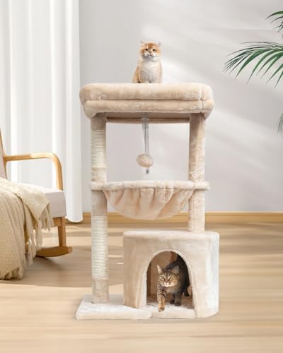 SYANDLVY Small Cat Tree for Indoor Cats, Kittens Condo with Scratching Post - Image 5