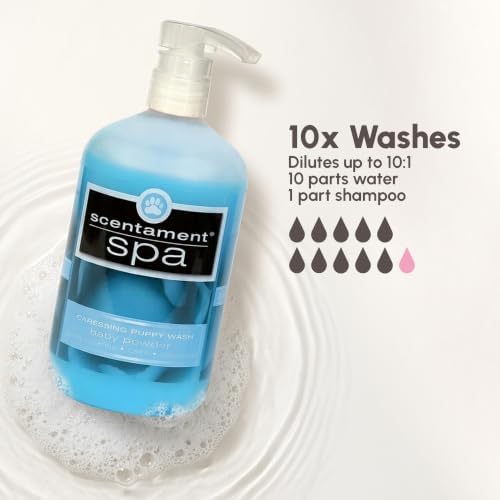 Best Shot Scentament Spa Caressing Puppy Wash, Baby Powder, 16 oz - Image 4