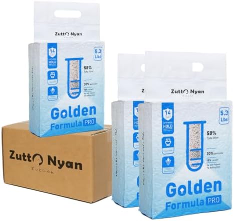 Zutto Nyan 5 in 1 Tofu Cassava Cat Litter - Superior Odor Control, 15.9lbs by Unknown