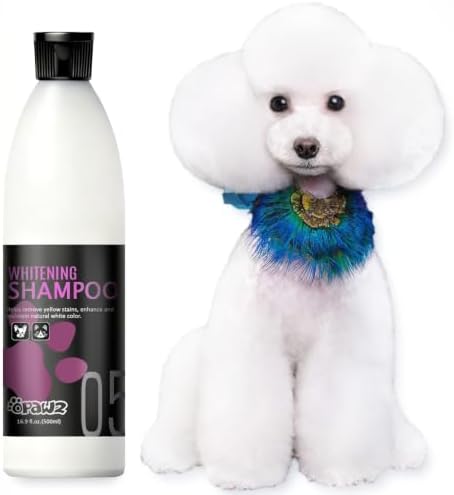 OPAWZ 05 Whitening Purple Shampoo for Dog and Cat, Safely Remove Yellow Stains, with No Bleach, Peroxide and Sulfate, Professional Groomers Recommended Product, 16.9 oz by OPAWZ