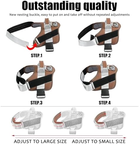 Dog Harness, No-Pull Reflective Dog Vest, Breathable Adjustable Pet Harness with Handle for Outdoor Walking - No More Pulling, Tugging or Choking - Image 3