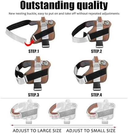 Dog Harness, No-Pull Reflective Dog Vest, Breathable Adjustable Pet Harness with Handle for Outdoor Walking - No More Pulling, Tugging or Choking - Image 3
