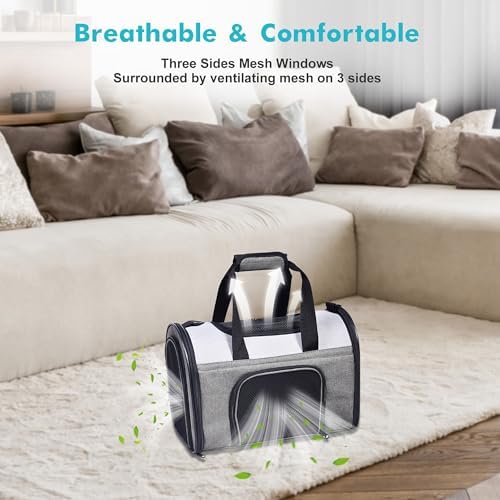Jespet Airline Approved Soft-Sided Kennel Pet Carrier for Small Dogs Cats - Image 4