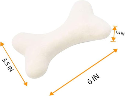 JOYELF Squeaky Dog Toy Plush Dog Chew Toy for Puppy Dogs, Interactive Non Toxic Chase Fetch Dog Toys with Squeakers for Dogs, 3 Pack Bones
