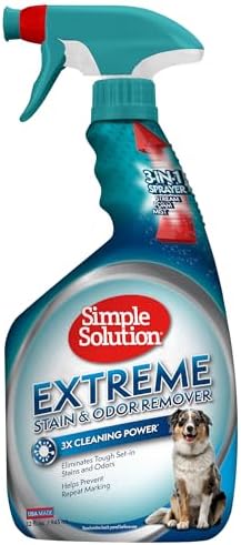 Simple Solution Extreme Stain & Odor Remover, Enzyme Stain Cleaner, 32oz by SimpleSolution
