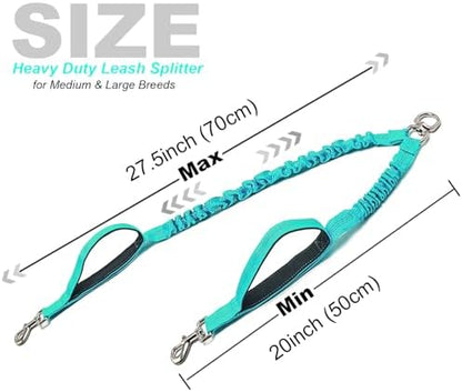 20" Double Dog Leash Coupler Leash Splitter 2 Large Medium Dogs - Image 4
