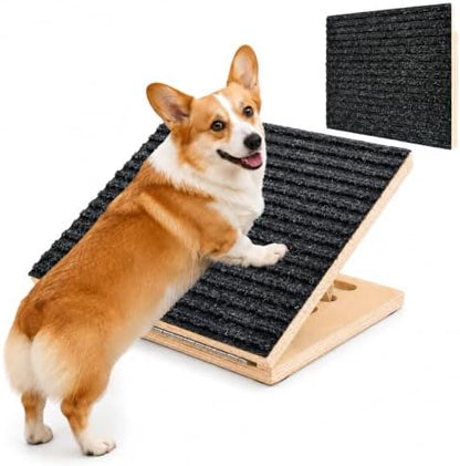 Dog Ramp for Stairs - 2 Pack Wooden Dog Ramps with 16 Anti-Slip Pads by Unknown