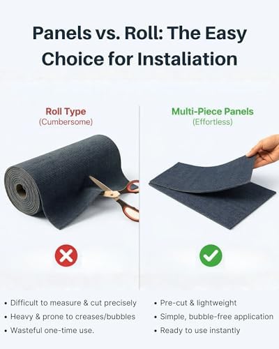 Corner & Wall Cat Scratch Mat, Self-Adhesive Trimmable Cat Scratcher, Wall Mounted Scratching Pad for Indoor Cats, Sofa Furniture Protector, Cat Post Replacement (Darkgrey, 23.6''x11.8'', 3-Pack) - Image 7