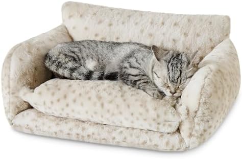 Hollypet Cat Bed Small Dog Orthopedic Couch Beds for Pets up to 13 lbs by Hollypet