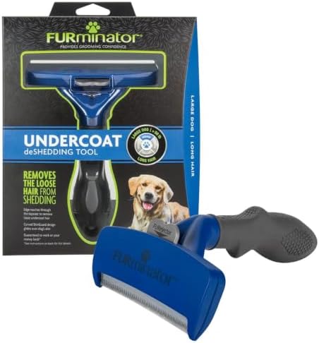 FURminator Large Dog Undercoat deShedding Tool for Long Hair by FURminator
