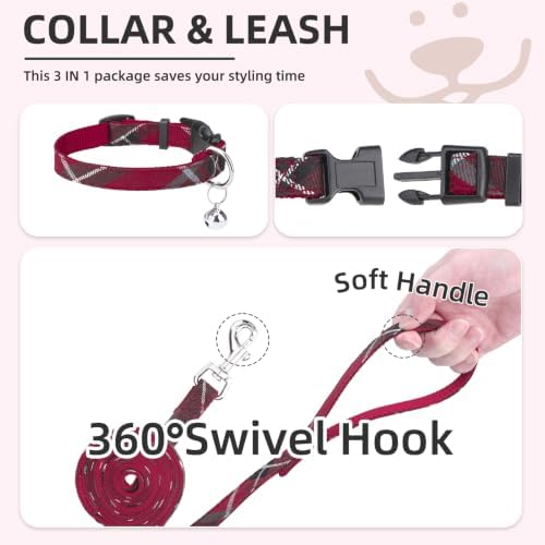 PUPTECK Dog Harness, Collar and Leash Set No Pull for Small Medium Sized - Image 4