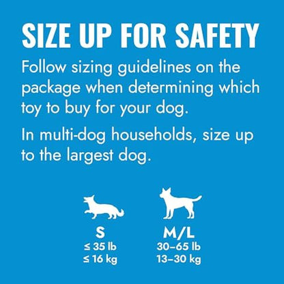 KONG Puppy Tires, Natural Rubber Teething Toy, for Small Puppies, Blue - Image 4