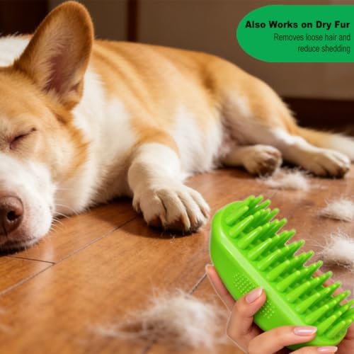Rubber Curry Brush for Short Haired Dogs, Gentle Curry Comb - Image 3