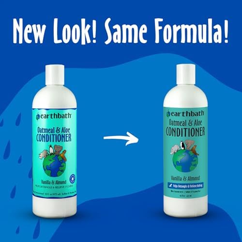 earthbath Oatmeal & Aloe Conditioner, Dry Skin, Made in USA, 16 Oz (1 Pack) - Image 2