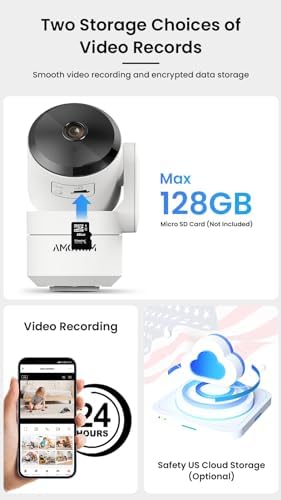 360° Indoor Security Camera, Home/Baby/Elderly/Dog/Cat/ Monitoring Cameras - Image 5