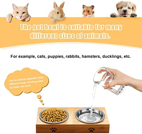 Stainless Steel Cat Bowl - Shallow Wide Flat Cats Food Bowls,Metal Kitten Dishes Whisker Friendly Fatigue Relief,Replacement Basic Kitty Plates for Elevated Stand,Dishwasher Safe（Set of 12） - Image 6