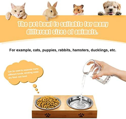 Stainless Steel Cat Bowl - Shallow Wide Flat Cats Food Bowls,Metal Kitten Dishes Whisker Friendly Fatigue Relief,Replacement Basic Kitty Plates for Elevated Stand,Dishwasher Safe（Set of 12） - Image 6