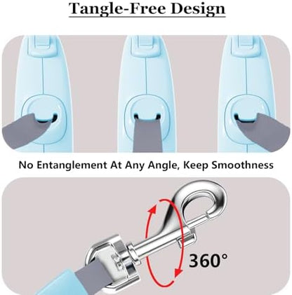 Retractable Dog Leash for Small Medium Dogs, 16Ft/5M, Blue - Image 4