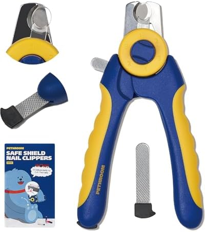 PETHROOM Professional Dog Nail Clipper with Safety Guard, Avoid Overcutting by PETHROOM