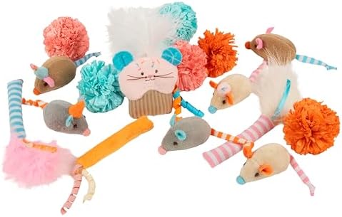 SmartyKat (16 Set Bundle) Birthday Bash Variety Pack Catnip Cat Toys - Multi Color, Set of 16 by SmartyKat