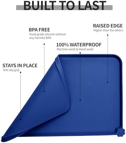Reopet Silicone Pet Feeding Mat - Waterproof & Non-Slip Dog Cat Placemat - Image 5