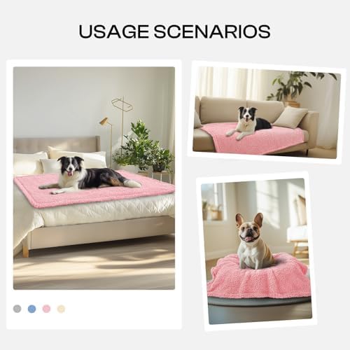 Luciphia Ultra Soft Sherpa Fleece Dog Puppy Cat Blanket for Small Pets - Image 3