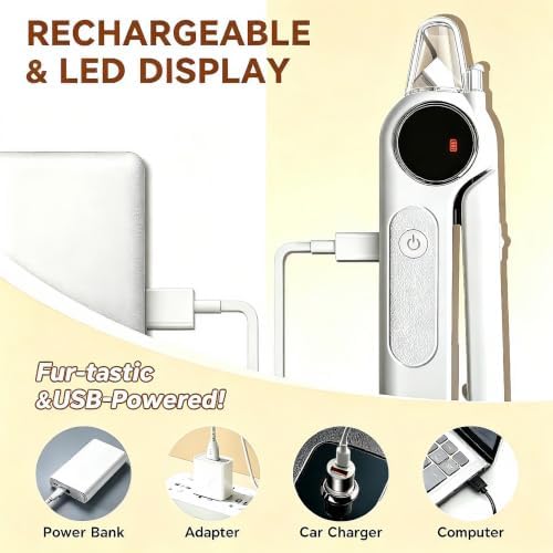 2-in-1 Dogs & Cats Nail Clipper and Grinder Electric Quiet Dual LED Lights - Image 6