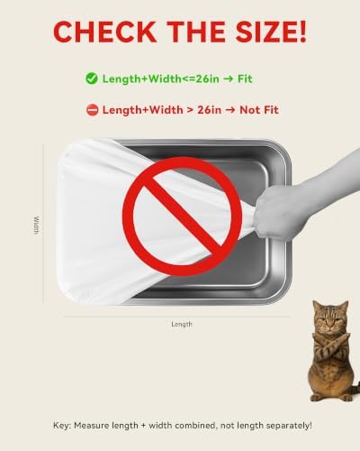 150 Count Cat Litter Box Bags for Automatic Cat Litter Box with Drawstring - Image 6