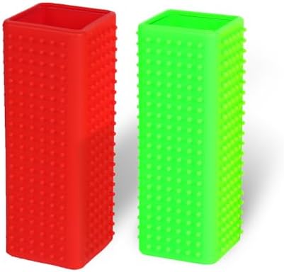 2pcs Pet Dog Cat Hair Remover, Pet Hair Removal Tool, Hollow Cleaner Brush for car，Interior, Furniture, Sofa (red and green) by Unknown
