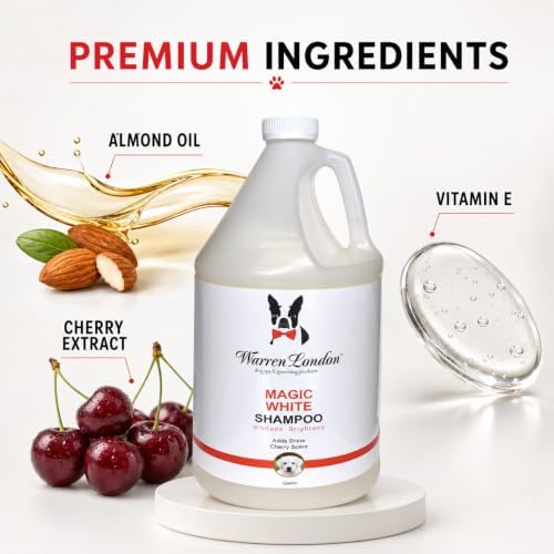 Warren London Magic Bright Whitening Dog Shampoo for White Coats, 1 Gallon - Image 2