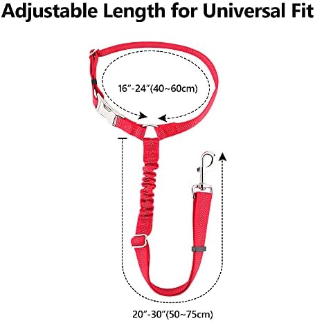 Plutus Pet Dog Seat Belt for Car Headrest, Reflective with Elastic Bungee - Image 7