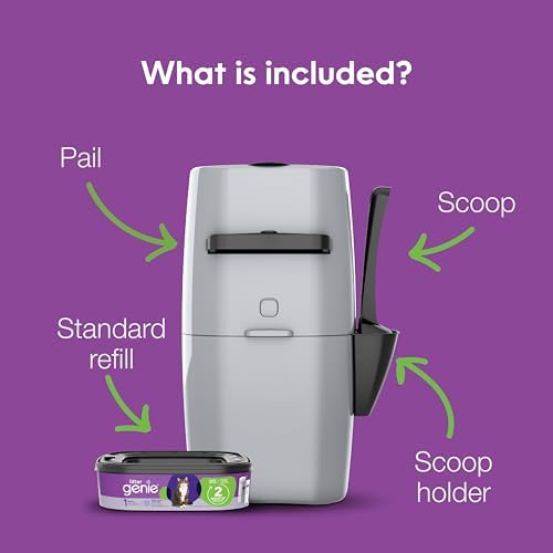 Litter Genie Standard Cat Litter Disposal Pail with 14 ft Standard Refill - Image 2