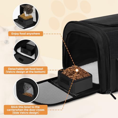Large Soft Cat Carrier Up to 28 Lbs, Washable Pet Bag Medium to Big Pets - Image 4