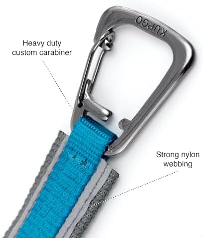Kurgo Quantum 6 in 1 Dog Leash, Purple - Image 4
